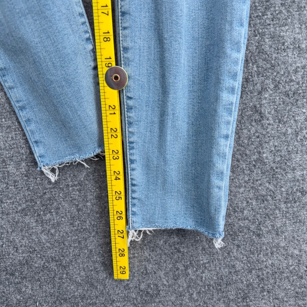 Lucky Brand Lolita Low Rise Skinny Jeans Women 6 28 Cotton Blue Distressed Ankle - Picture 8 of 9